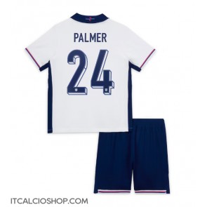 Inghilterra Cole Palmer #24 Prima Maglia Bambino Europei 2024 Manica Corta (+ Pantaloni corti)